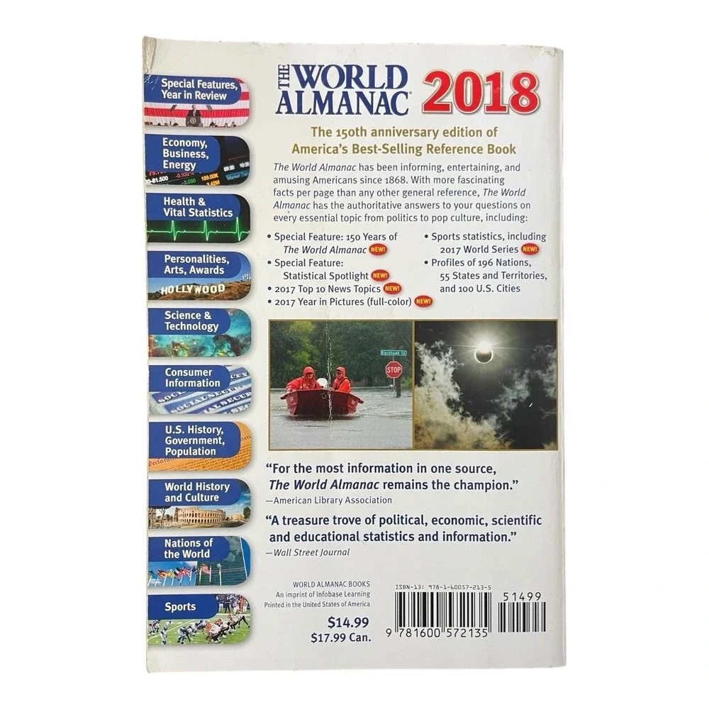 The World Almanac and Book of Facts 2018